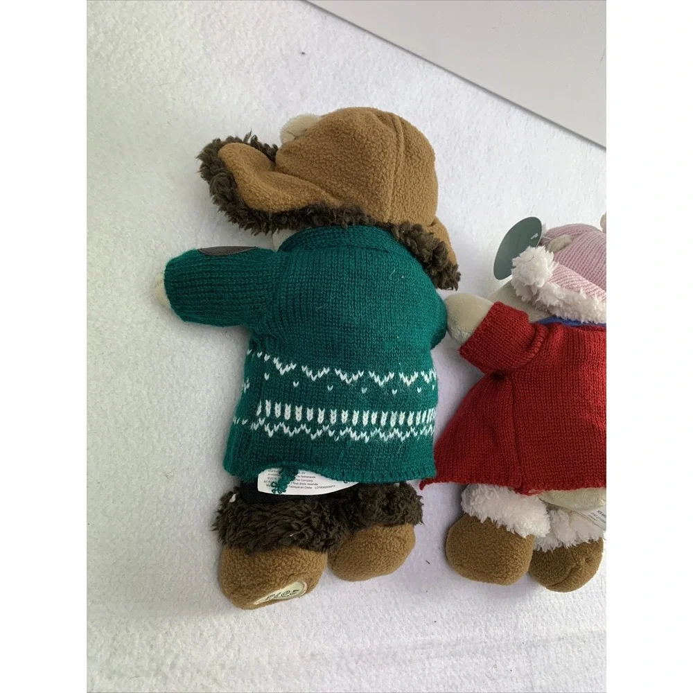 Limited Edition 2016 Starbucks‎ Holiday Bearista Collection Pair Boy & Girl Bear